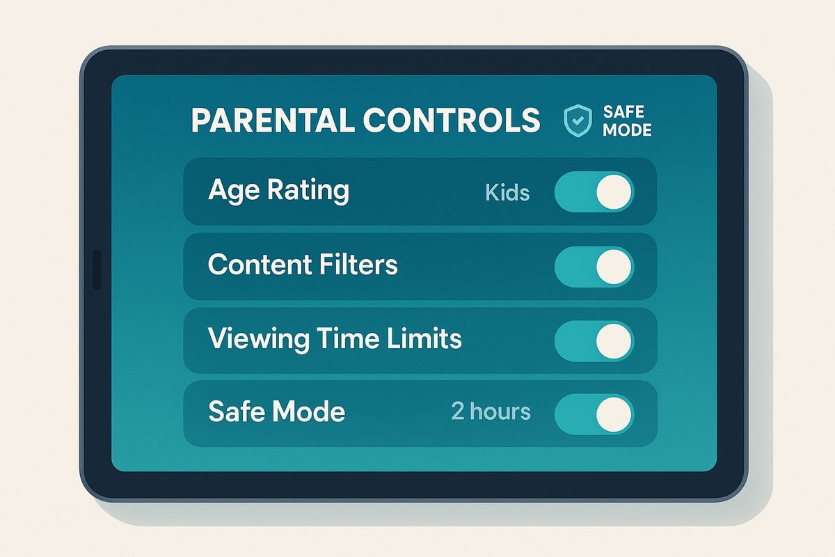 Parental control interface